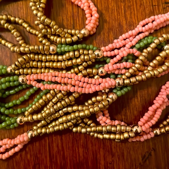 Women's Colorful Beaded Necklace Set Fashion Jewelry OS EUC - Picture 5 of 5